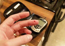 Blood test for glucose - rapid diagnosis of diabetes mellitus