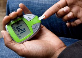 Gluometer to control the level of glucose in the blood in diabetes mellitus